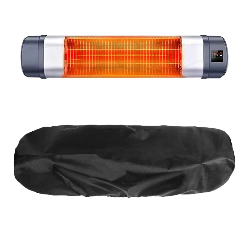 New 420D Oxford Black Wall Mounted Patio Heater Cover Waterproof Infrared Heater Protector Patio Heater Cover With Drawstring 5