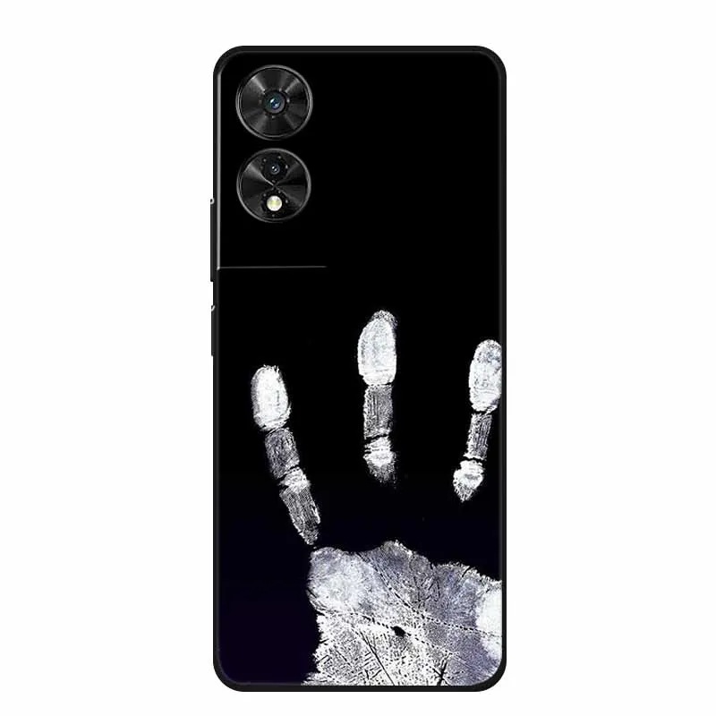Black Geometric Silicone TPU Phone Case - Soft Back Cover Shield