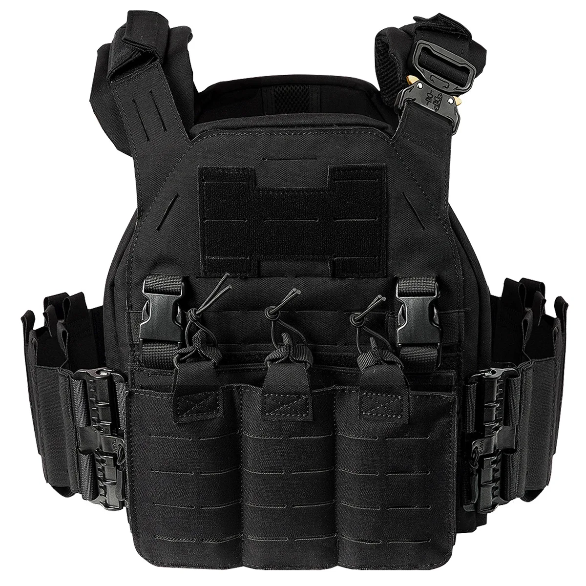Serious Steel Fitness Bolsa De Gimnasio | Bolsa De Lona De Nailon 1000D | Resistente, Negro