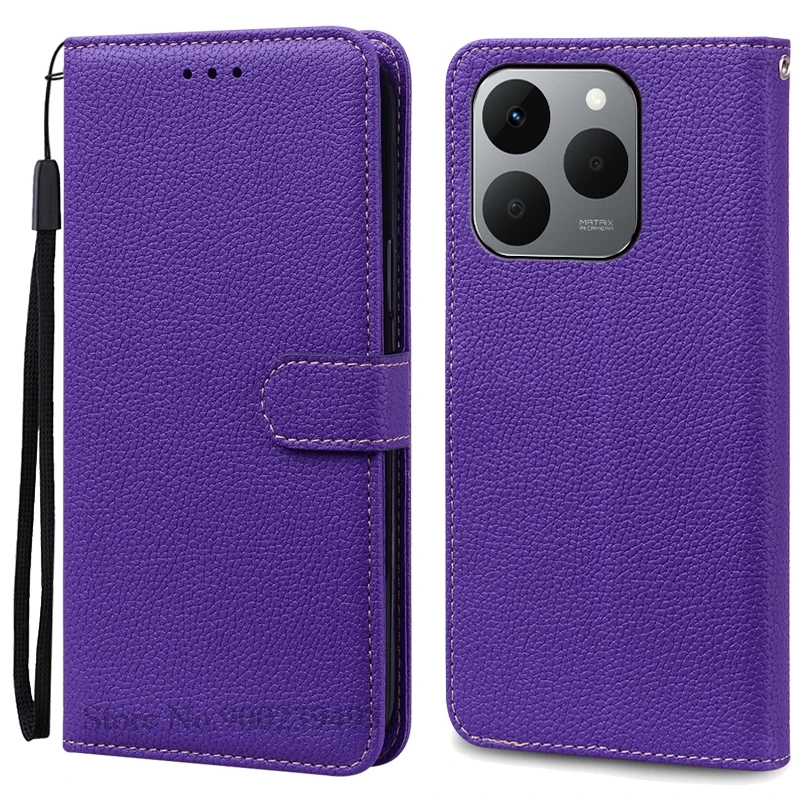 Luxurious Leather Flip Wallet Case - Protective Book Cover and Shell