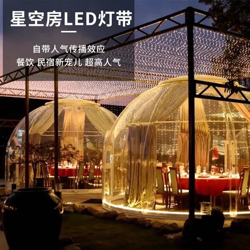 Internet Red Pc Star Room Glass Bubble House Restaurant Tenda Solare Trasparente Tenda Per Feste All'Aperto Dell'Hotel