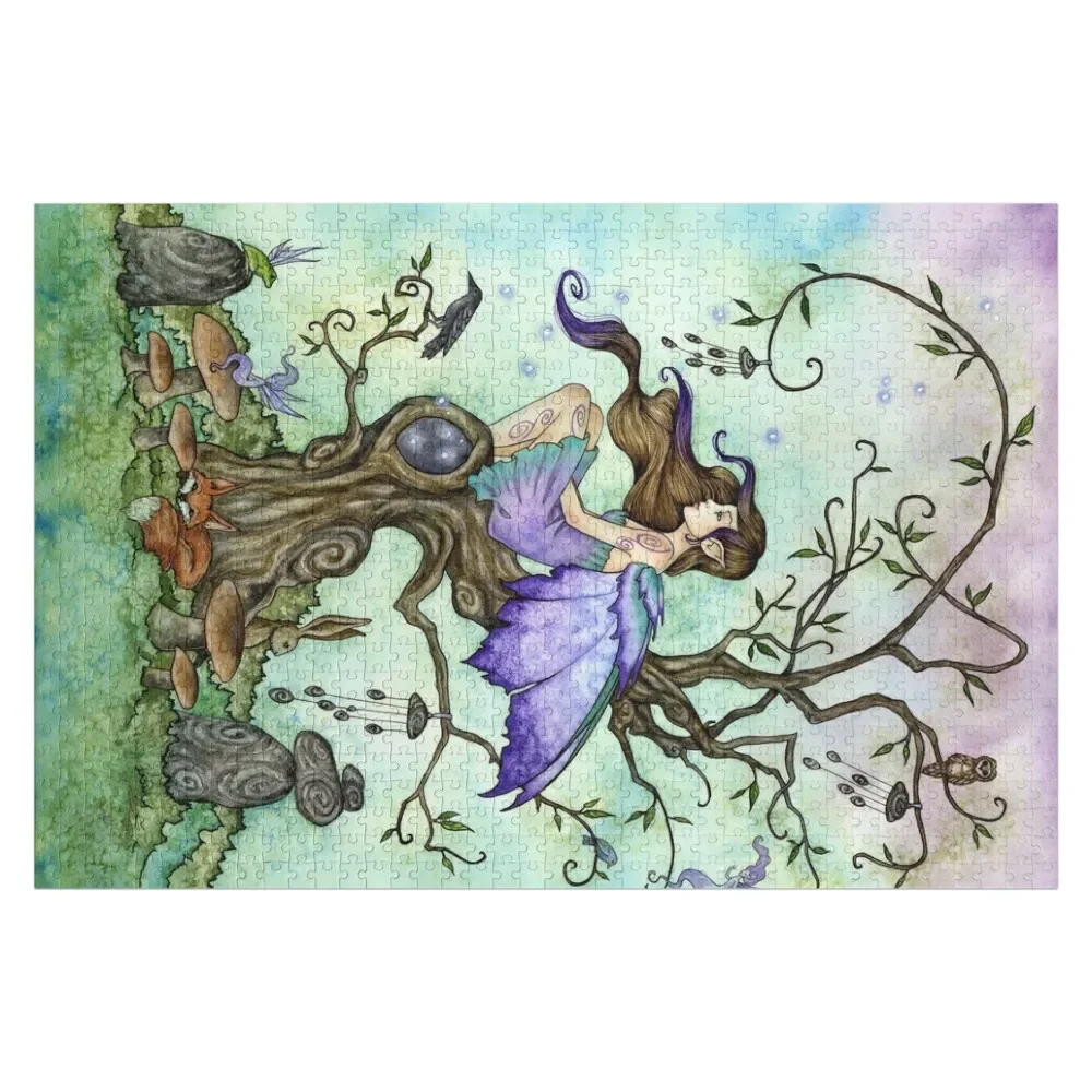 

Wind Chimes Jigsaw Puzzle Personalized Baby Toy Customizable Gift Personalized Gift Puzzle