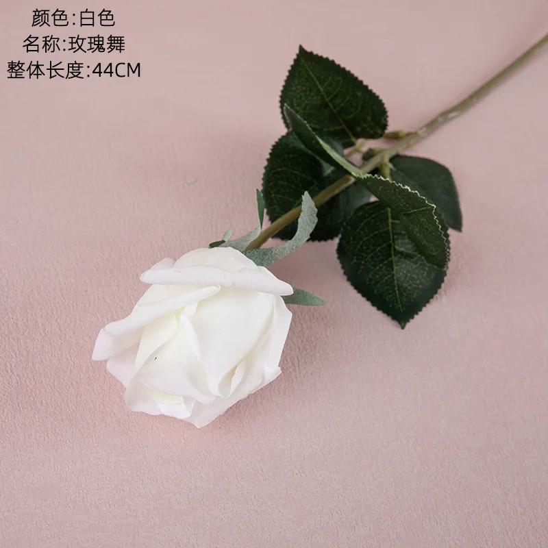 10Pcs Moisturizing Rose Bud Real Touch Artificial Flowers Home Decoration Party Fake Rose Flowers Wedding Bridal Hand Bouquet