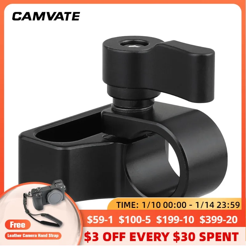 Стандартный 15-миллиметровый Однорычажный зажимной адаптер CAMVATE с 1/4 &quot-20
