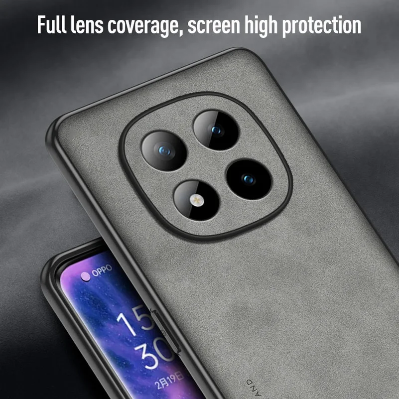 Leather Suede Protective Case with Slim Lens Cover