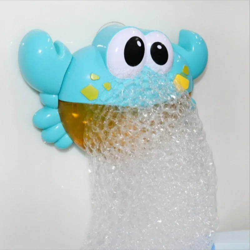 Funny Crab Bubble Soap Machine Baby Bath Electric With Music Toys Kids Frog Machine Automatic Bubble Frog Bath Pool Swimming Toy 6