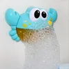 Funny Crab Bubble Soap Machine Baby Bath Electric With Music Toys Kids Frog Machine Automatic Bubble Frog Bath Pool Swimming Toy 6