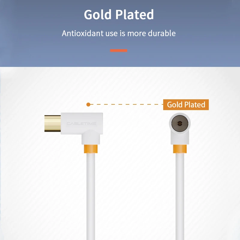 High-Quality 90-Degree Digital TV Audio and Satellite Antenna Cable