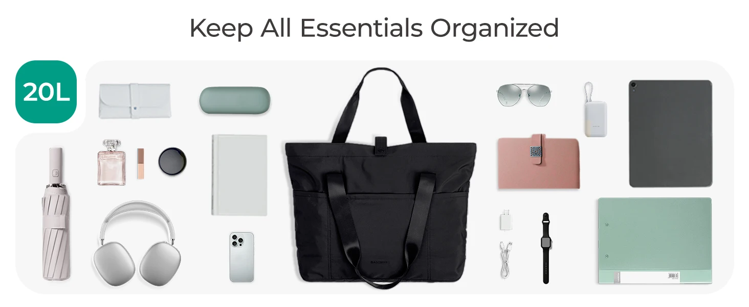 Foldable everyday tote