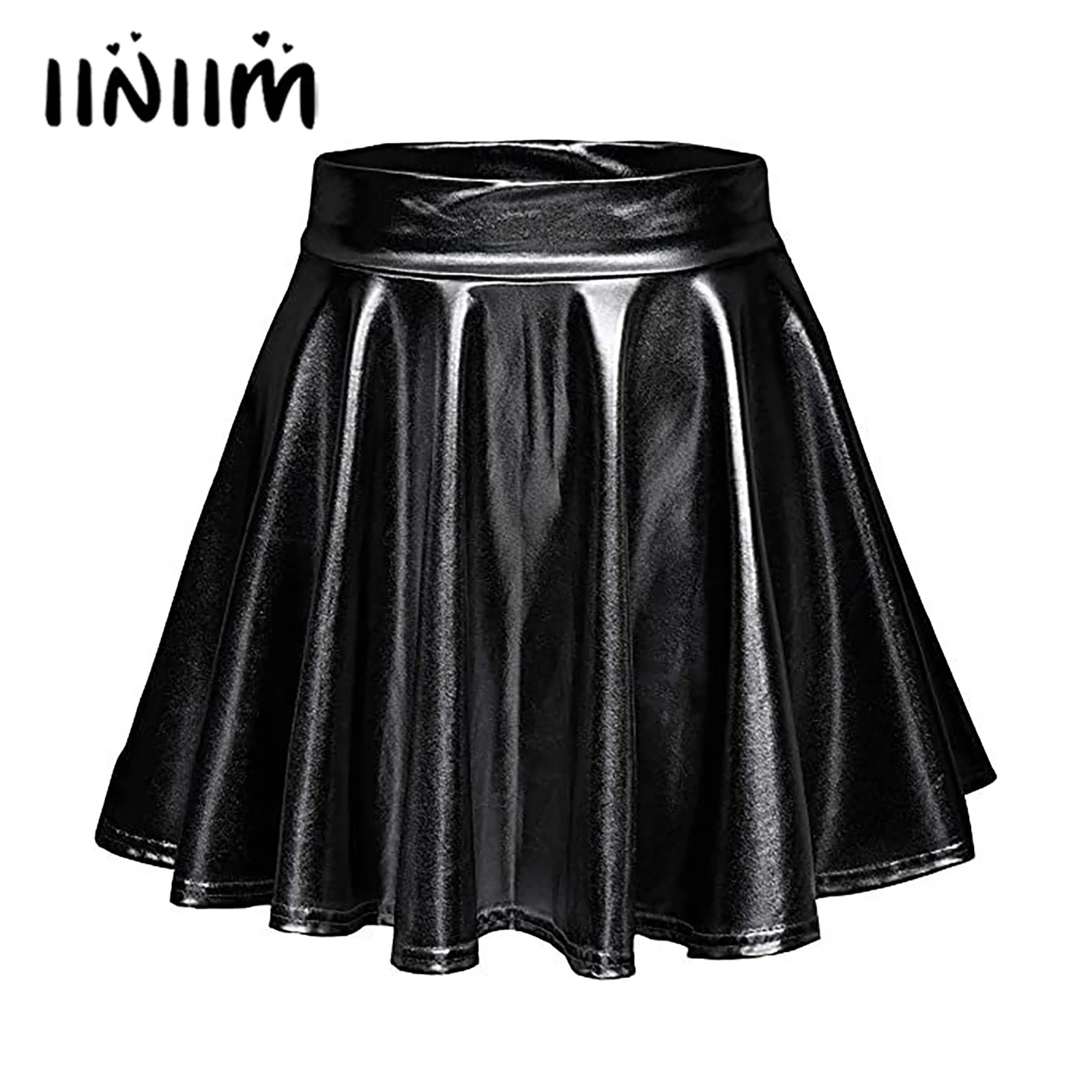 Faldas informales de Color para ropa de fiesta para discoteca, falda con metálicos, traje de baile para sala baile y actuación| | - AliExpress