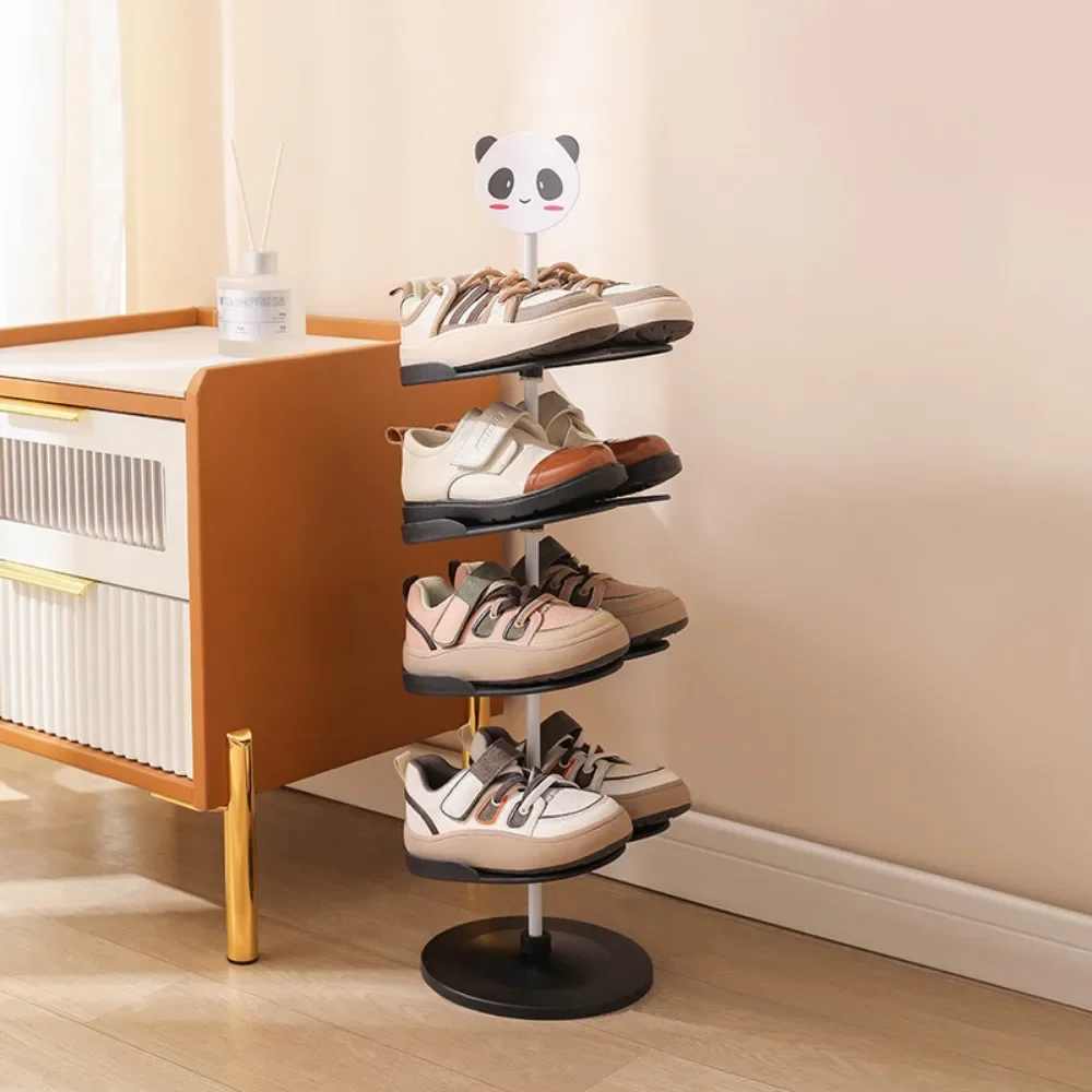 Cartoon Plastic Shoe Rack Multi-layer Dormitories Shoe Stand Easy To Install Large Capacity Housewear Furnishings Storage Rack