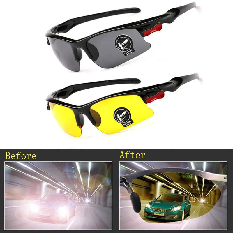 Car Night Vision Sunglasses Night Driving Glasses For Men And Women Outdoor Sports Bicycle Riding driving glasses,night vision sunglasses,cycling glasses,sports sunglasses