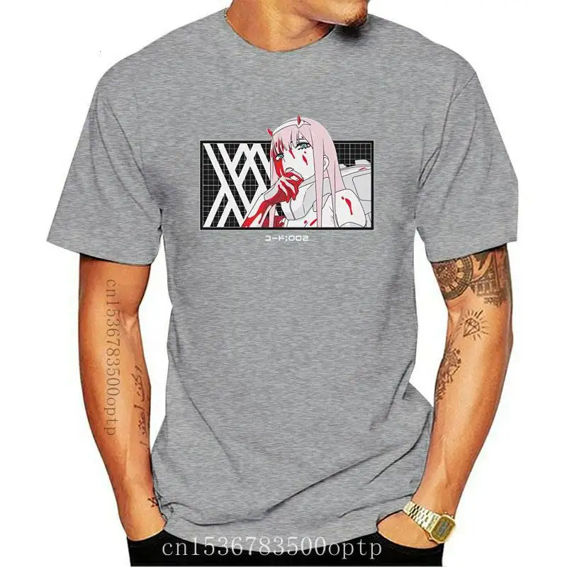 

Fashion New Darling In The Franxx Anime Zero TWO T Shirt Women Female Hip Hop Femme Clothes Tshirt Funny Harajuku Casual T-shirt