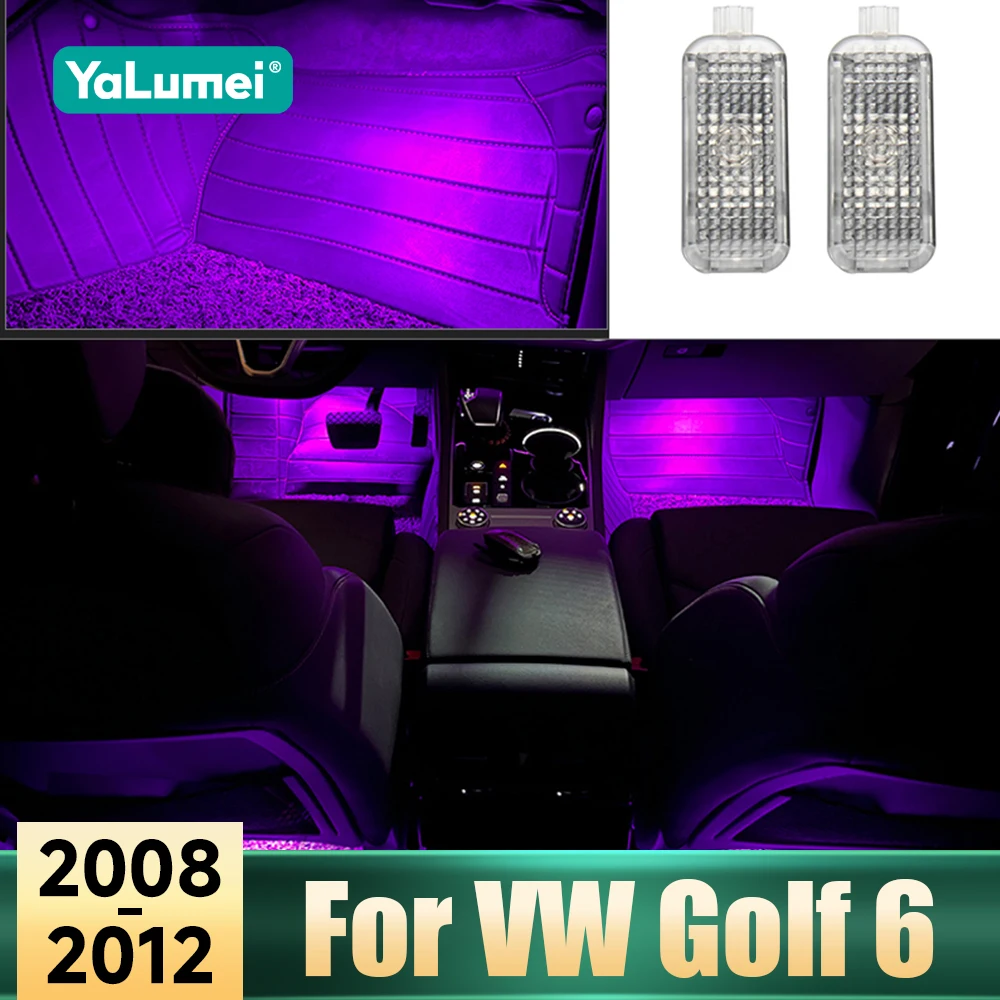 Auto Lighting Solutions White LED Footwell Lights For VW Scirocco 2008+ – Front Set, 12V 501 Wedge Bulbs