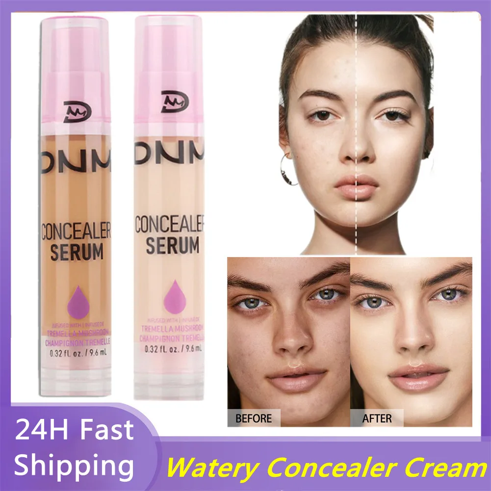 DNM Watery Hydrating Concealer Cream Fully Covering Acne Marks Pimple Conceal Dark Circles Invisible Pores Face Makeup Cosmetics