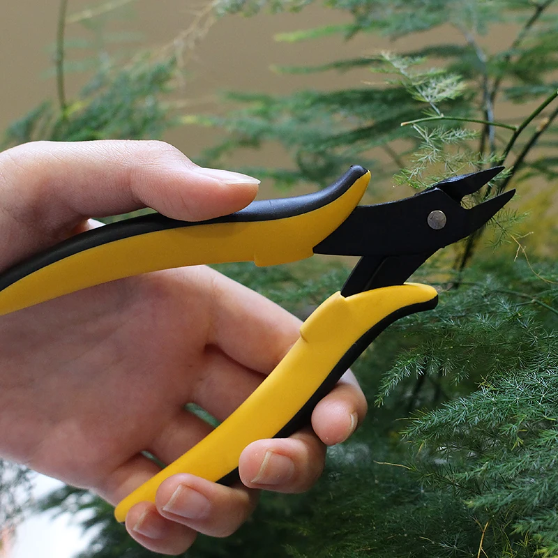 범용 와이어 커터, 실용적인 와이어 및 케이블 절단, 플랫 노즈 플라이어, DIY 트리머, 베벨 커터, 레드 핸드
