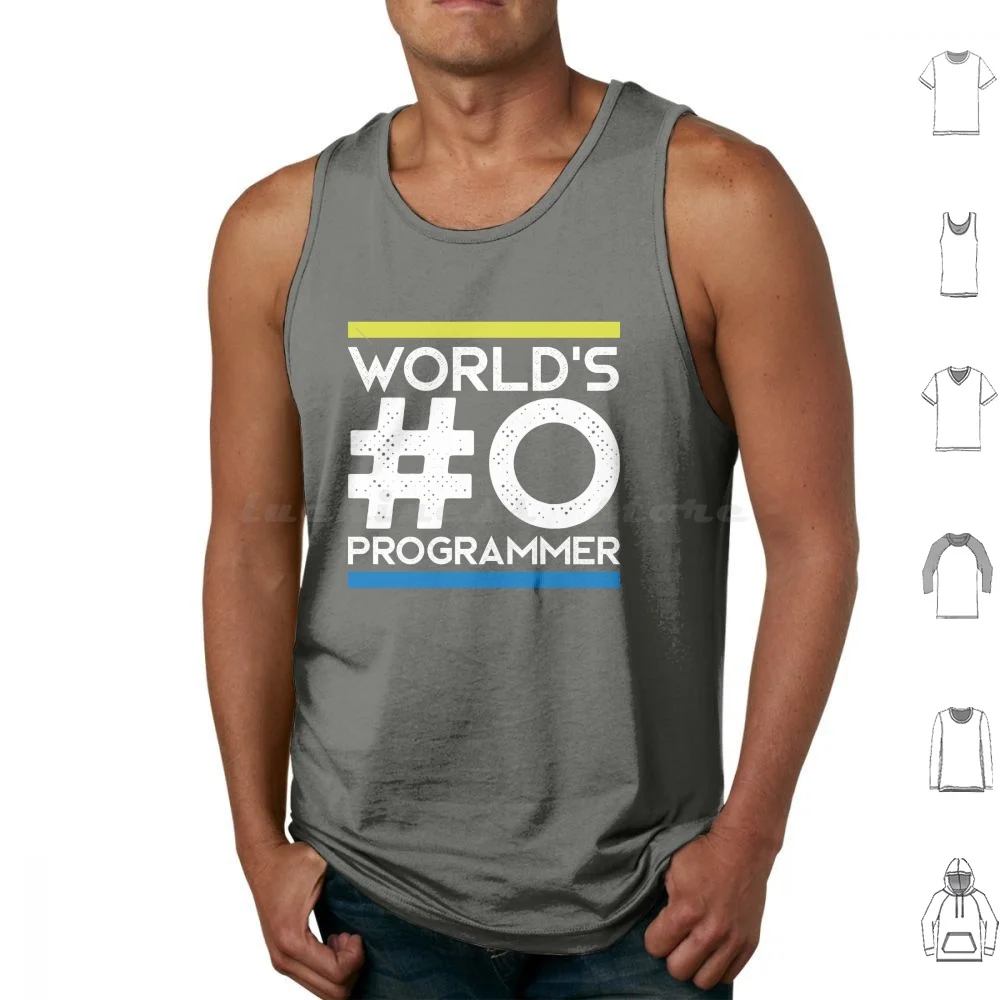 Worlds #0 Programmer Light Tank Tops Vest Senza Maniche Programmer Developer Software Engineer Code Devops Computer Software