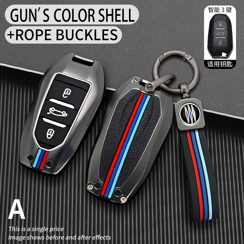 New Car Flip Key Case Cover Shell per Peugeot 208 3008 308 508 408 2008 307 4008 per Citroen C4 C3 C6 CACTUS C8 Keyless - Sad74fd67dc1c468cafa2c1434dd2f83du