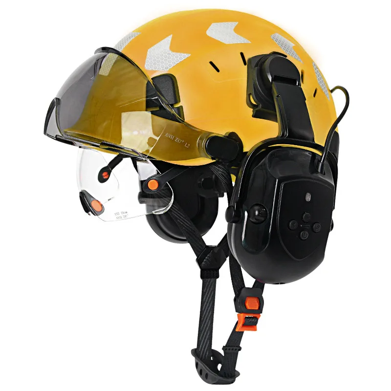 Yellow with earmuffs
