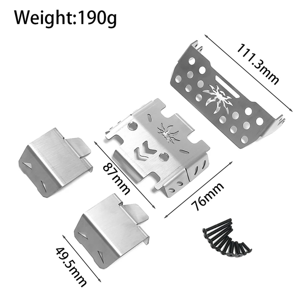 SEMOIC For Rlaarlo MK07 4WD 1/7 RC Electric Remote Control Model Car Crawler Modification Accessories Chassis Armor