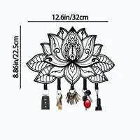 Artistic Metal Wall Mounted Clothes Hanger Modern Decor Coat Rack Hook Artistic Coat Rack Metal Wall Hanger Modern Hook Storage 2