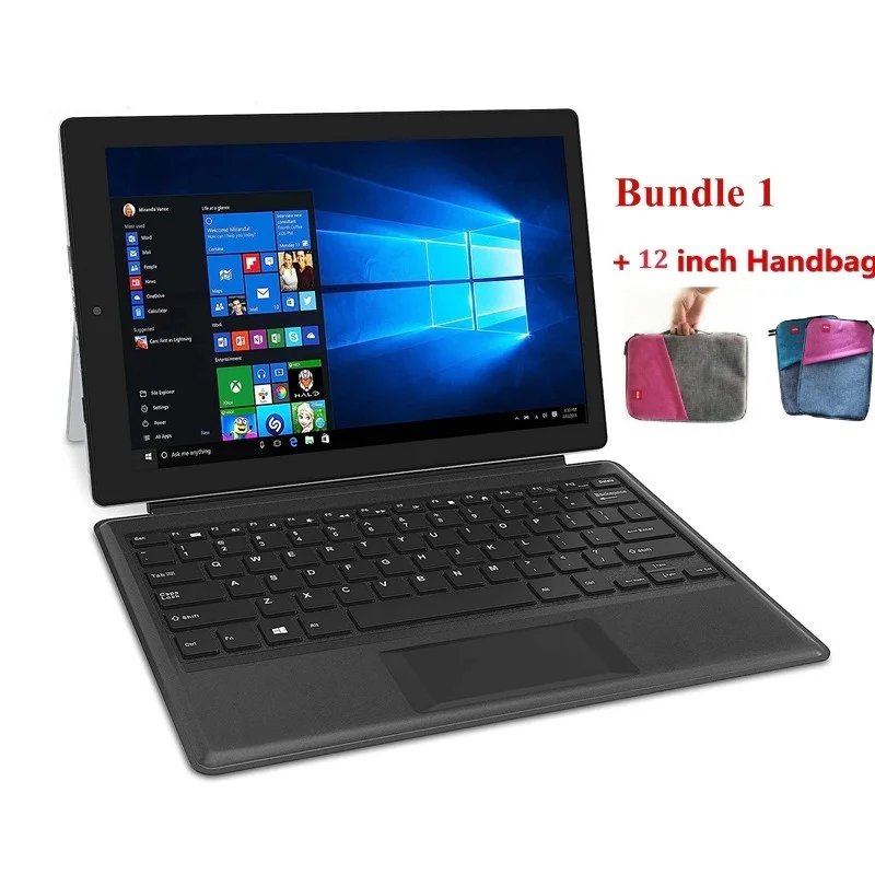 thumbnail image 1 of Tablet PC de 12,2 pulgadas de 64 bits con 2 GB de RAM y 64 GB de ROM, CPU W122 N4000, WINDOWS 10, con base de teclado, pantalla IPS de 1920 x 1200, 7800 mAh, WIFI, 1 of 5