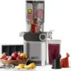 Large Feed Chute Fit Whole Fruits Vegetables, Slow Juicer with 2 Auger 1
