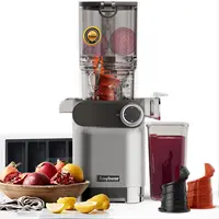 Large Feed Chute Fit Whole Fruits Vegetables, Slow Juicer with 2 Auger 1