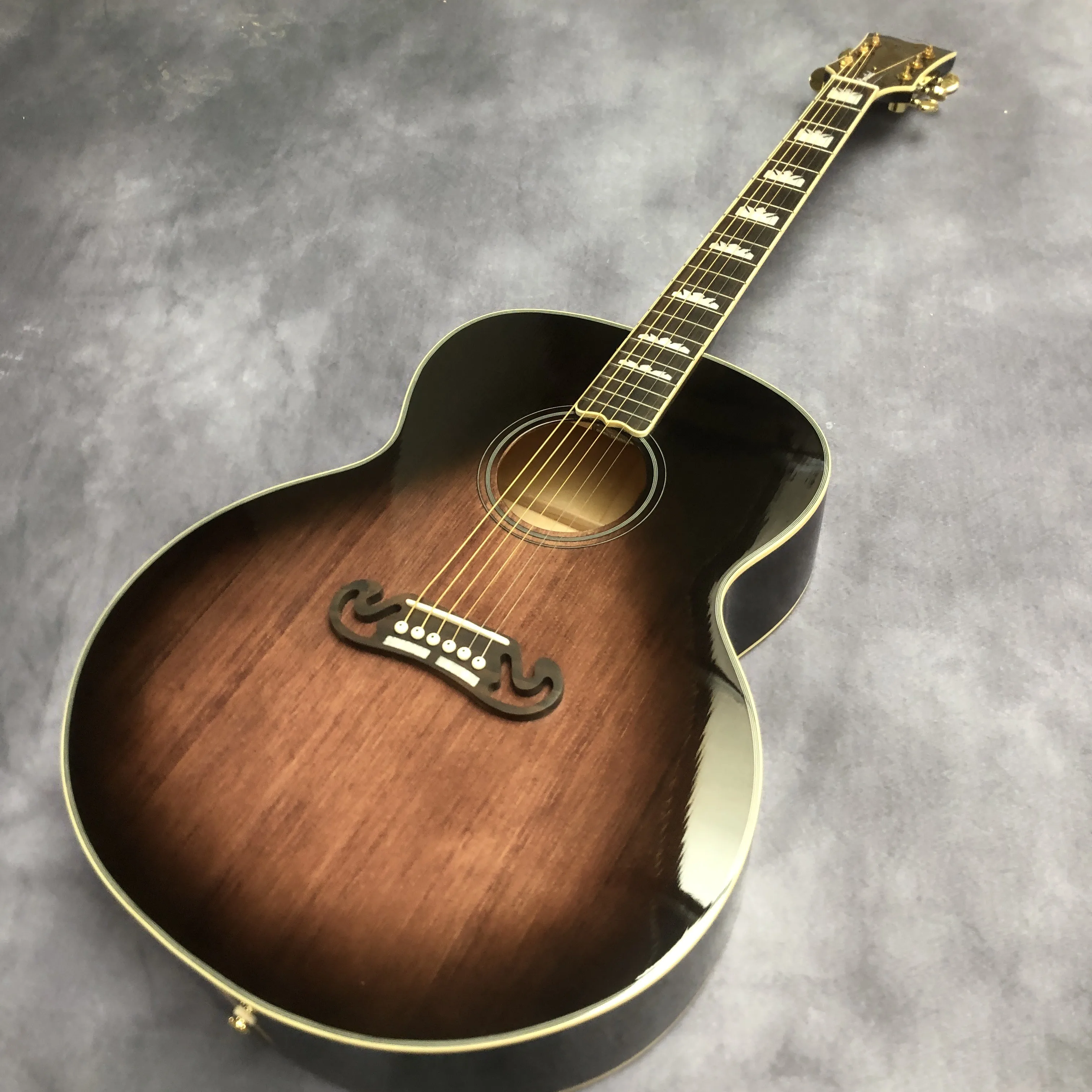 

43 inch smoke gray bright paint solid wood profile acoustic acoustic guitar