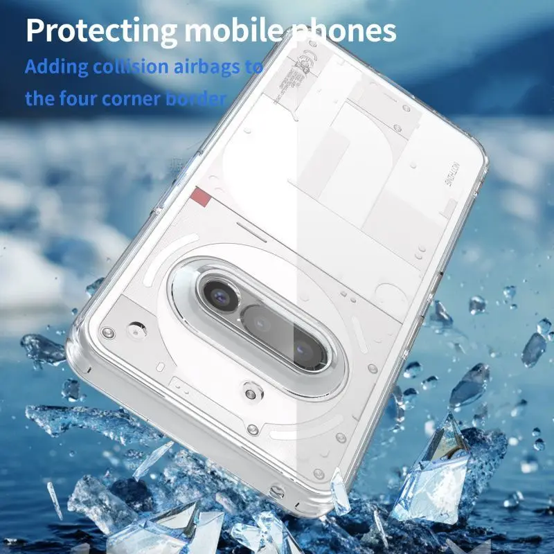 Transparent Shockproof Acrylic Case with Full Lens Protection and Anti-Slip Design