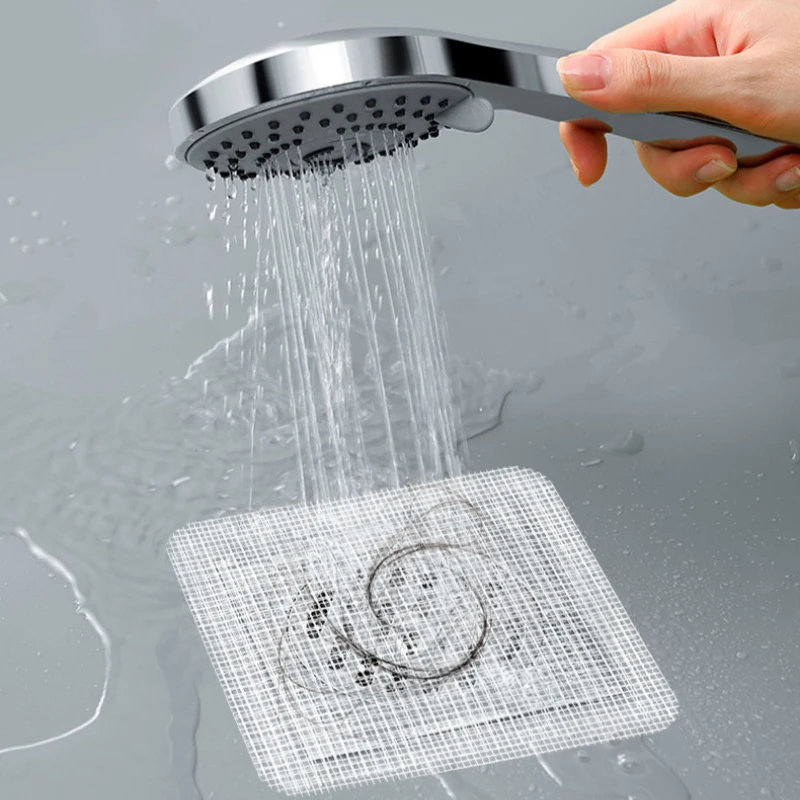Disposable Floor Drain Paste as floor drain sticker,silicone floor drain cover,floor drain cover,floor drain filter,floor drain hair filter,floor drain hair catcher,drain hair catcher,shower drain catcher,hair drain catcher,hair drain filter Prevent Hair Blockage Capture Network Floor Drain Filter Tool Network Shower Cover Kitchen Bathroom