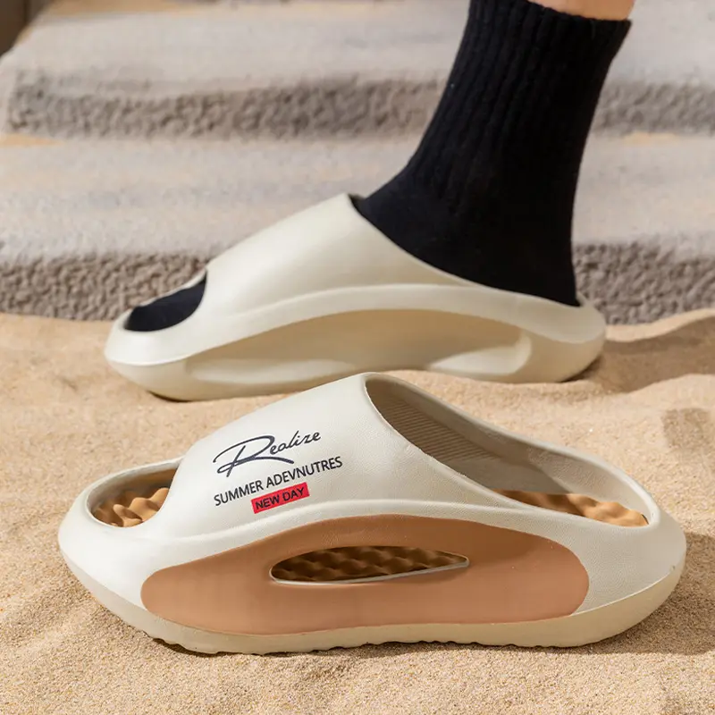 Summer Men's Massage Slippers Indoor Outdoor Sandals Beach Men Casual Shoes Soft Slides Flip-flops Men Women Home Slippers - Image 3