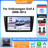 2 DIN auto radio za Volkswagen Golf 6 2008-2016 1