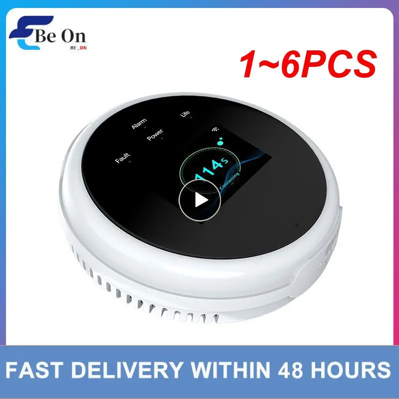 

1~6PCS Wifi Natural Gas Sensor Combustible Household Smart LPG Gas Alarm Detector Leakage Sensor Wifi Temperature Detectors