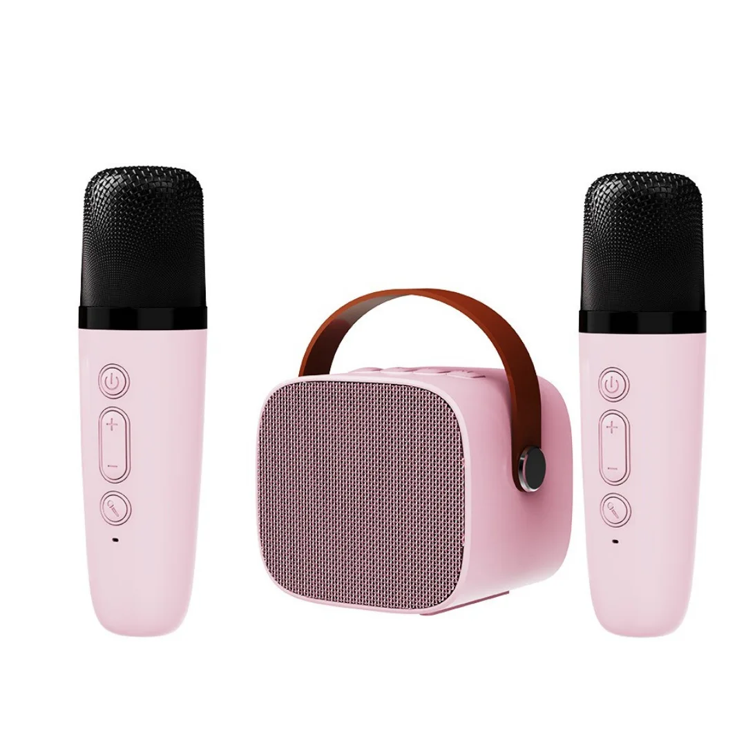Home Karaoke Machine Portable Bluetooth 5.3 PA Speaker System 1-2 Wireless Microphones Home Family Singing for Kid karaoke speaker