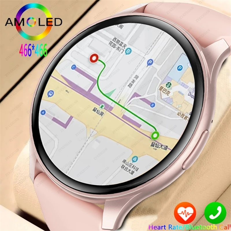 Chamada Bluetooth Smartwatch para homens e mulheres, AMOLED 466x466 HD Pixel Display, Smartwatch para Xiaomi, Huawei, 1.43 in, Ladies, Novo, 2024
