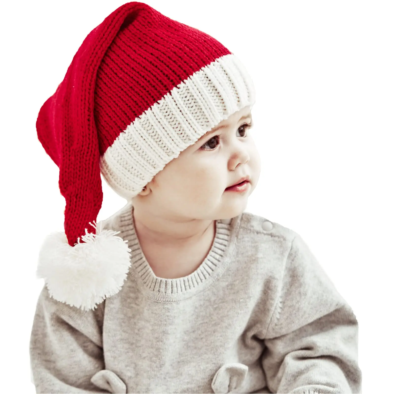 Christmas Knitted Baby Hat Santa's Knit Hats Beanie Winter Hat New Year Party Adult Child Xmas Hat Cap For Decoration