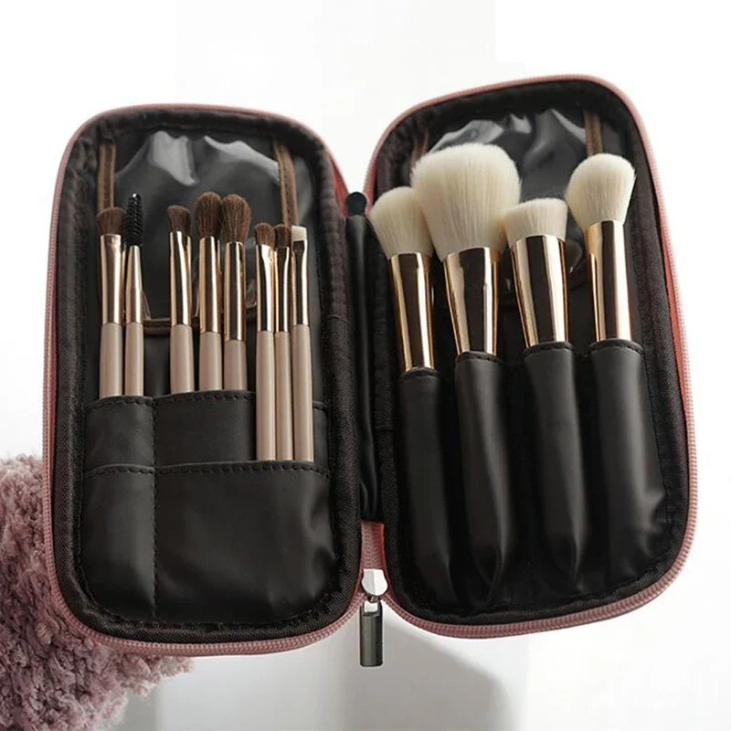 Women Foldable Makeup Brush Bag Organizer Female Travel Cosmetic Toiletry Case for Beauty Tools Wash Accessories Pouch 4