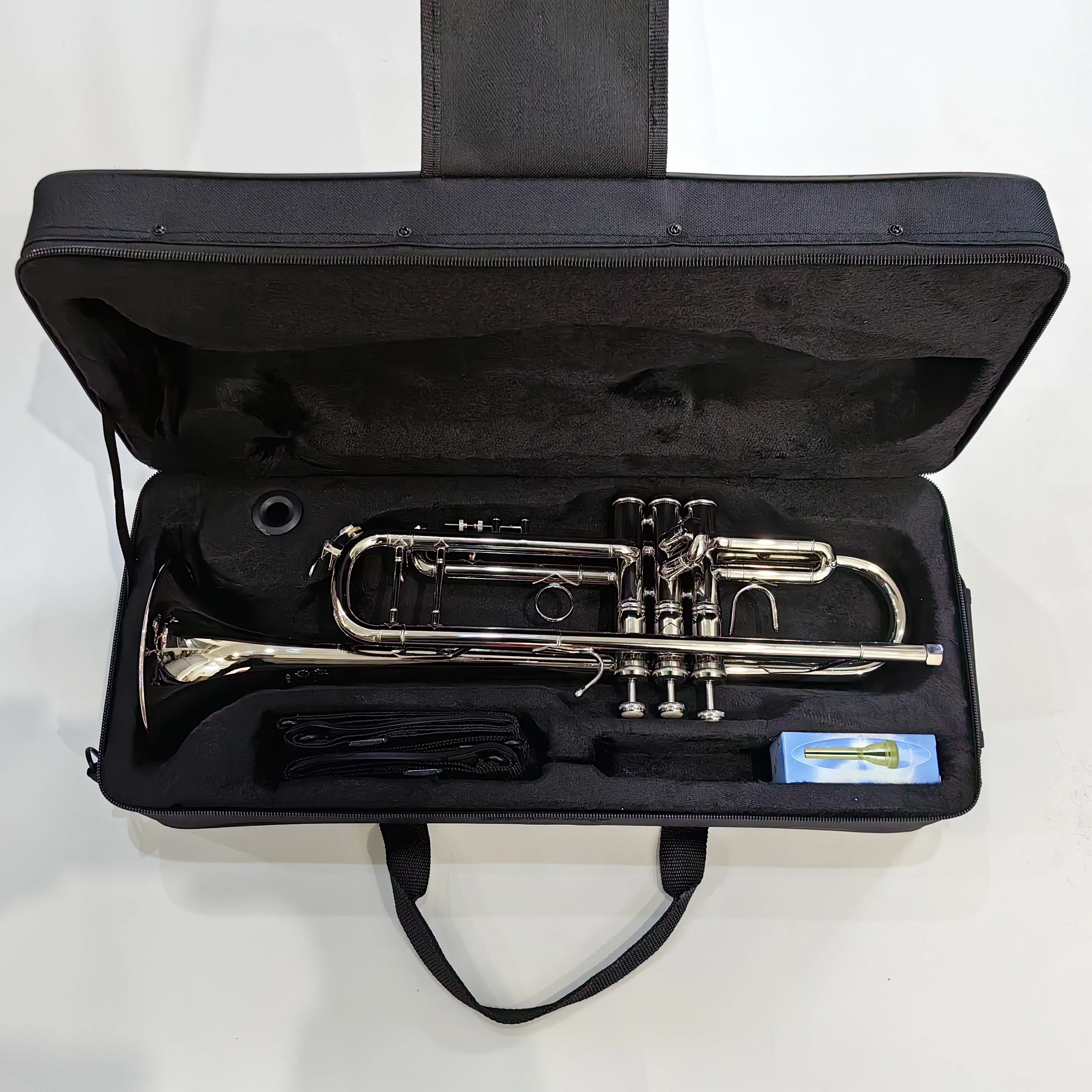 High Quality BB Trumpet Band Student Professional Player Brass Instrument Trumpet with Gig Bag
