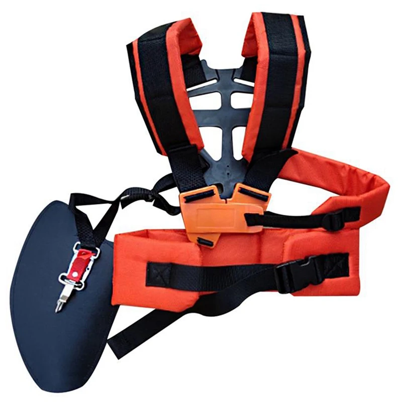 

Ремень для косилки с двойным плечом, W-образный крепежный пояс для косилки, фиксированный ремешок, регулируемый триммер для двора/дороги