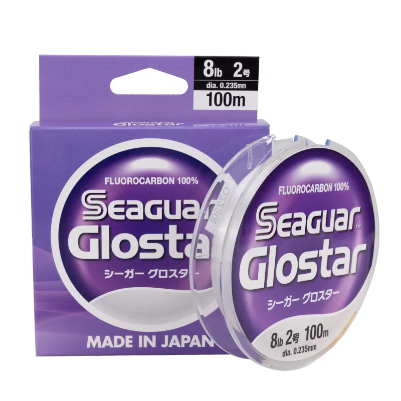 Original Seaguar GLOSTAR 100% FLUOROCARBON Fishing Line 50th Anniversary Commemorative Leading sub Lure Fishing LINE 100M/60M 6