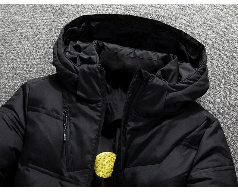 Windbreakker Men's Parkas Winter Male Jacket Mens Overcoat  Coats Clothes Wind-Resistant Keep Warm Thick Solid Outdoors Classic