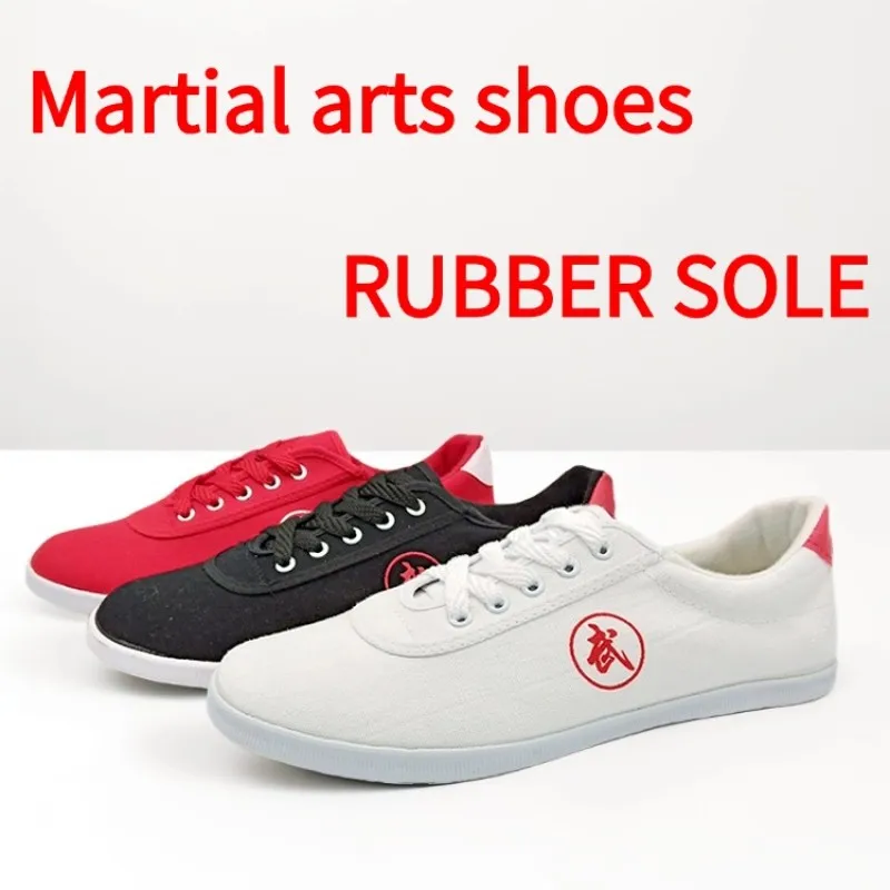 Martial Arts Shoes White Unisex Adult Exercise Chinese Traditional Tai Chi Kung Fu Team Performance Match Men Women