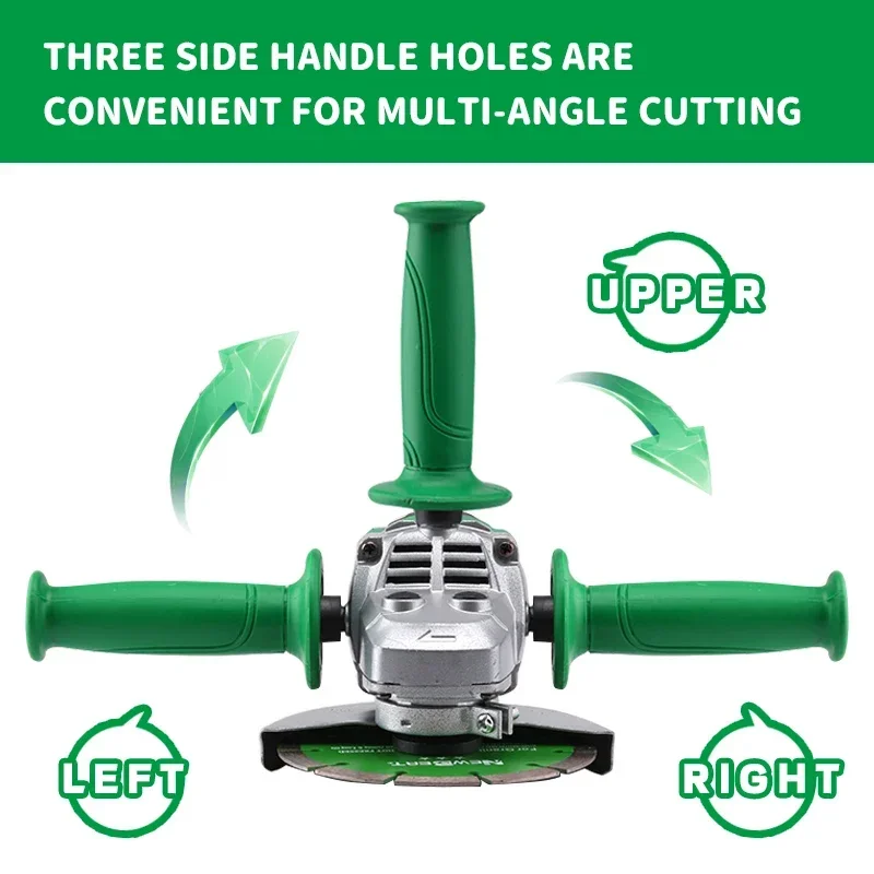 Newbeat 1350W NBT-AG-150C Cutting Angle Grinder Cutting Pipesin Boiler Trigger Green 150MM 8500R/MIN 110v 220v 45.5*16.2*10.3cm 5
