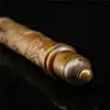 8.66" Antique Chinese purple copper inlay gem Dragon head Sleeve arrow sword 6