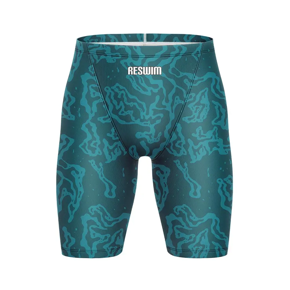 Men's Swim Jammer Athletic Training Swimsuit Beach Shorts Bathing Suit Durable Training Swimming Shorts Summer Surf Diving Pants