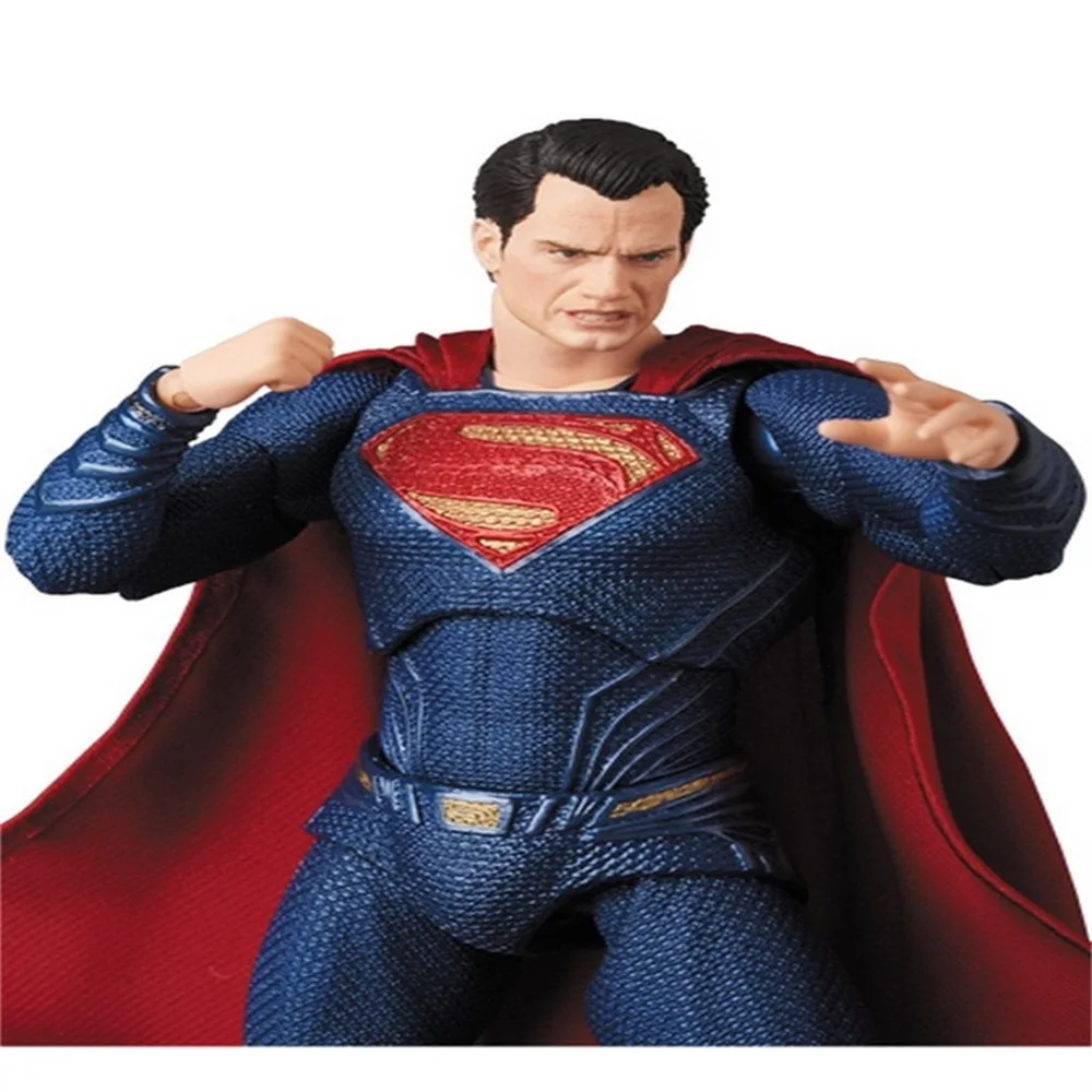 

herocross 17CM original DC movie superhero Superman Joint Movable PVC sculpture collection model toys for children's holiday gif