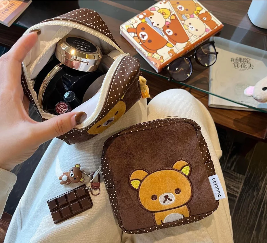2026 Rilakkuma Damen Kartenhalter Dokumentenorganizer Führerscheinhülle Mini-Geldbörse Kartenetui Münzbeutel Tragbare Tasche Ohne Anhänger – Detail 6