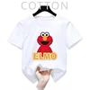 Summer Tops Cotton Cute Cartoon Kids T-Shirts Short Sleeve Tops Sesame Street Design Print Boys Girls Funny Children Tshirt 1