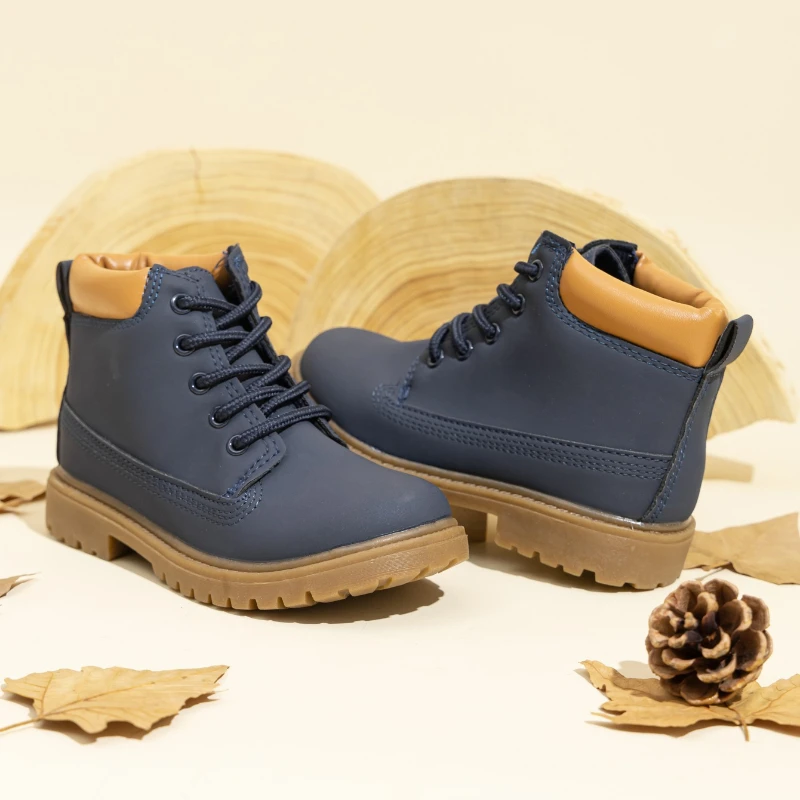 Leather Kids Ankle Boots for Autumn School